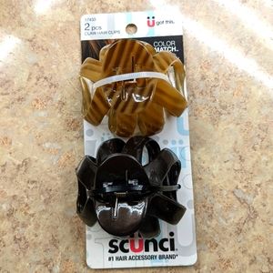 Scunci claw hair clips NEW